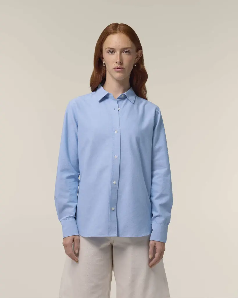 Stella Oxford Shirt_Blue Oxford_Studio_Front_Main_6.webp