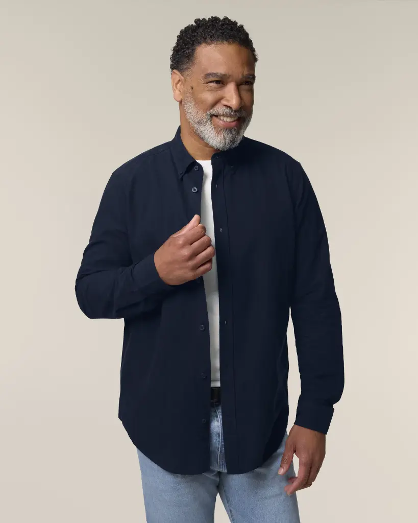 Stanley Oxford Shirt_French Navy_Studio_Front_Main_2.webp