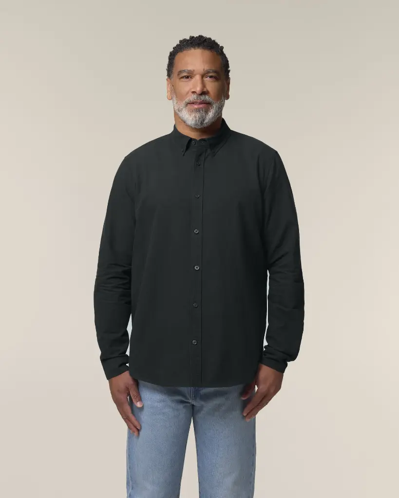 Stanley Oxford Shirt_Black_Studio_Front_Main_1.webp